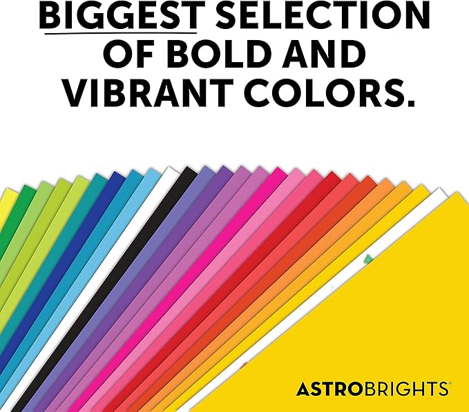 Astrobrights Mega Collection, Colored Cardstock, Bright Orange, 320 Sheets, 65 lb/176 gsm, 8.5" x 11" - MORE SHEETS! (91626)