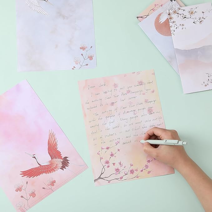 Mr. Pen- Stationery Writing Paper with Envelopes, 30 Letter Writing Paper+18 Envelopes, Stationary Set for Writing Letters, Stationary Paper, Writing Paper Stationary, Cute Stationary Set, Letter Set