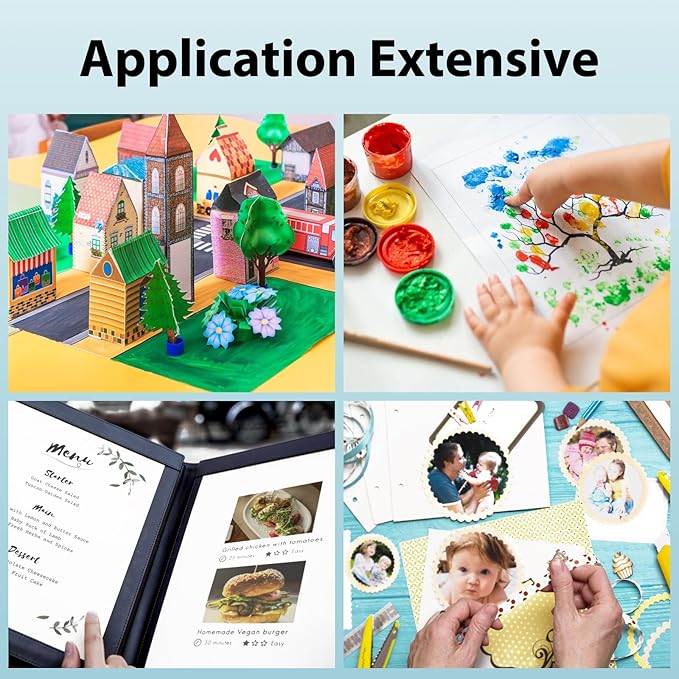 100 Sheets White Cardstock 11” x 17”, 92lb/250gsm Card Stock, Thick Card Stock Paper, Heavy Cardstock Paper for Printer, Resume, Scrapbooks, Art, Crafts, Business Cards