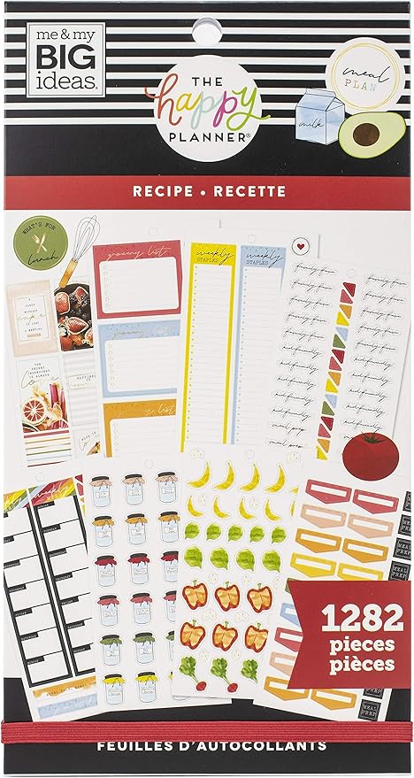 ME & MY BIG IDEAS Happy Planner STCKRS, Recipe, 1282/Pkg