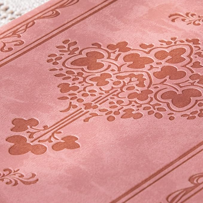 CAGIE Vintage Leather Journal for Women Soft Cover Notebook with 256 Lined Pages 100 GSM Thick Paper A5 College Ruled Journals Notebooks for Writing, 5.7 x 8.3 in, Light Pink