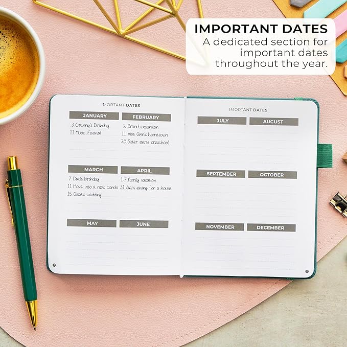 Clever Fox Address Book with alphabetic tabs - PU Leather Telephone and Address Book for Keeping Contacts Safe, Contact Organizer Journal, Small Size (4.0″ x 5.5″), Hardcover, Dark Teal