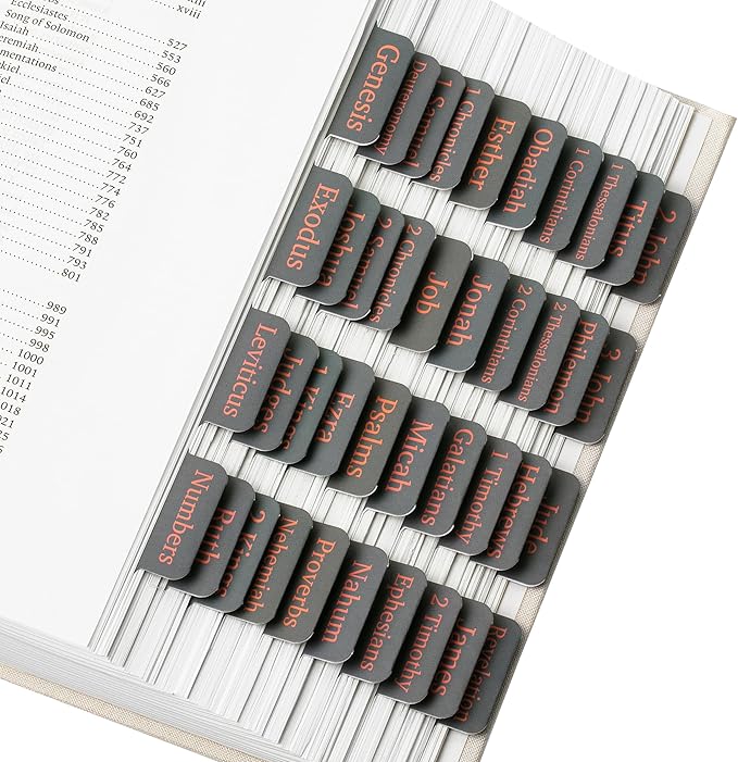 Mr. Pen- Bible Tabs, 75 Tabs, Cool Gray, Laminated Bible Tabs for Women and Men, Bible Tabs for Study Bible Index Tabs, Bible Book Tabs, Bible Labels Tabs, Mr Pen Bible Tabs for Women Study Bible