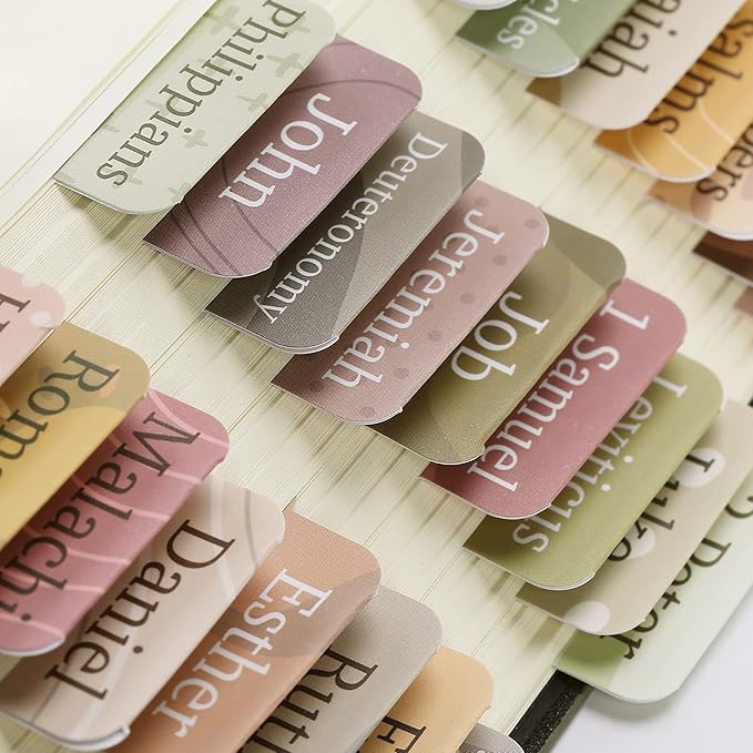 Mr. Pen- Bible Tabs, 75 Tabs, Laminated Bible Tabs for Women and Men, Bible Tabs for Study Bible, Bible Index Tabs, Bible Book Tabs, Bible Labels Tabs, Mr Pen Bible Tabs