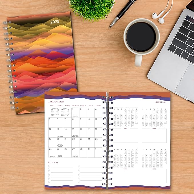 Goal Getter 2025 Weekly & Monthly Planner, 16-Month Lifestyle Planner: September 2024 - December 2025, 9" x 6" - Climb Higher