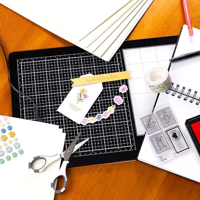 Cardstock 8.5 x 11 Paper Pack - 65lb Smooth Card Stock for Crafts, Cardmaking, Printers - 100 Scrapbook Sheets - Double Sided with Solid Core, Ivory