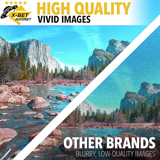 X-bet MAGNET Inkjet-Optimized Printable Magnetic Sheets - 8.5x11 Magnet Paper for DIY Stickers, Decorations, Labels - Easy to Print, Cut & Create Your Own Magnets (Matte, 3pcs)