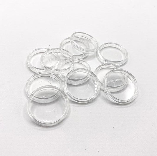 Discbound Expansion Discs, Suitable for Customized Disc Bound Notebooks Planners Journals Binders Scrapbooking, Clear, Plastic, Pack of 11 (1.5 Inch (38mm))