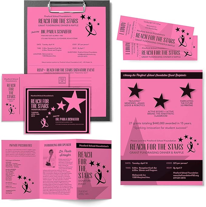 Astrobrights Mega Collection, Colored Cardstock, Neon Pink, 320 Sheets, 65 lb/176 gsm, 8.5" x 11" - MORE SHEETS! (91681) (Pack of 2)