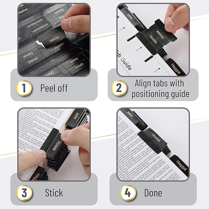 Mr. Pen- Leather Bible Tabs, 160 Tabs, Laminated Bible Tabs for Women and Men, Bible Tabs for Study Bible, Bible Index Tabs, Bible Book Tabs, Bible Labels Tabs, Mr Pen Bible Tabs