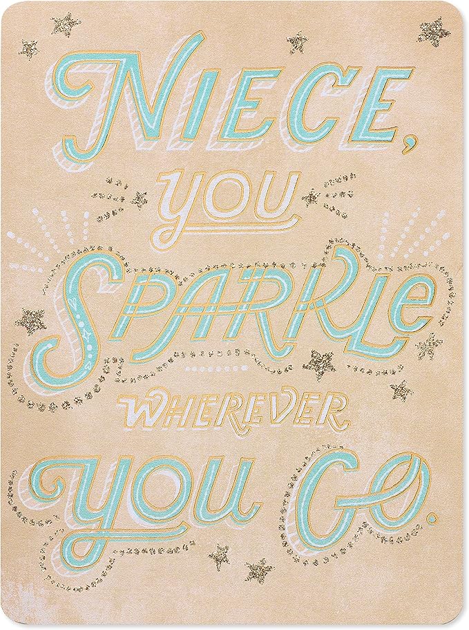 American Greetings Birthday Card for Niece (You Sparkle)