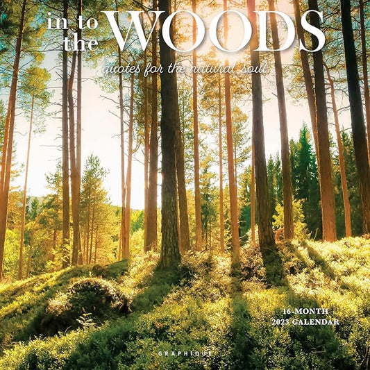 Graphique 2023 Wall Calendar Into the Woods | 12” x 12” | Thick Paper | Home & Office Organizer | Large Monthly Grid | 3 Languages & Marked Holidays | 4 Month Preview Page for 2024