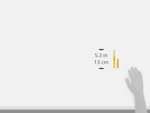 LAMY safari yellow - Fountain Pen with ergonomic grip & polished steel nib in size F - ideal for any Writing & Calligraphy - including LAMY T 10 blue cartridge - Right-Handed