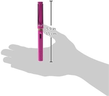 LAMY safari pink - Fountain Pen with ergonomic grip & polished steel nib in size B - ideal for any Writing & Calligraphy - including LAMY T 10 blue cartridge - Right-Handed