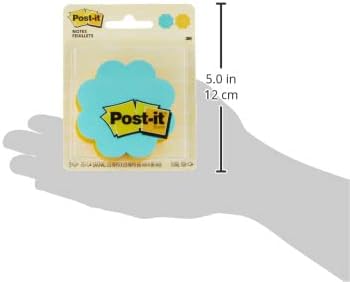 Post-it Notes, Daisy Shape, Assorted Colors, 2.6x2.6 in, 2 Pads, 75 Sheets/Pad (7350-DSY)