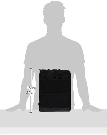 LIHITLAB Laptop Sleeve, Water & Stain Repellent, Vertical for Backpack, 13.4" x 9.8", Black (A7683-24)