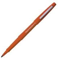 Paper Mate Flair Pen, 1.1mm Medium Tip, Orange, Box of 12