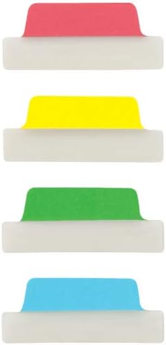 Avery Ultratabs Repositionable Margin Tabs, Two-Side Writable Index Tabs, 21/2" X 1", Assorted Primary Colours, 48 Tabs (74866)