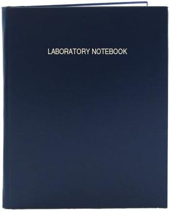 BookFactory Lab Notebook - 48 Pages (.25" Grid Format), 8" x 10", Blue Cover, Section Sewn Hardbound Laboratory Notebook (LIRPE-048-SGR-A-LBT1)