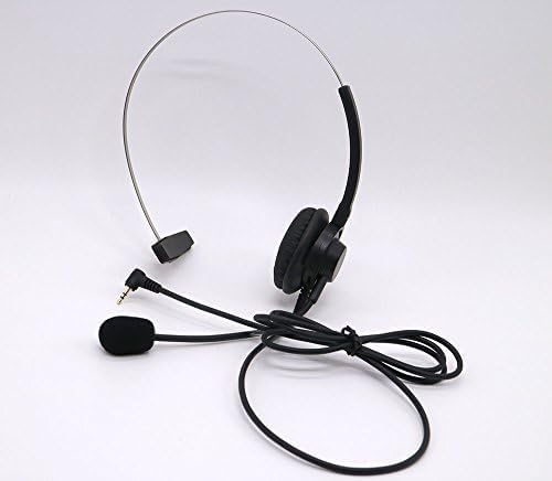 OP-4818 Black Over-Ear Wired Headset for Panasonic Cordless Phone with 2.5mm Jack