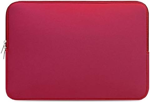 13" 14" Laptop Sleeve Case Bag Compatible with 13-14 Inch MacBook Air/MacBook Pro, MacBook Sleeve, Microsoft Surface Sleeve,14" Hp Dell Lenovo Laptop Sleeve Neoprene in Rose Red