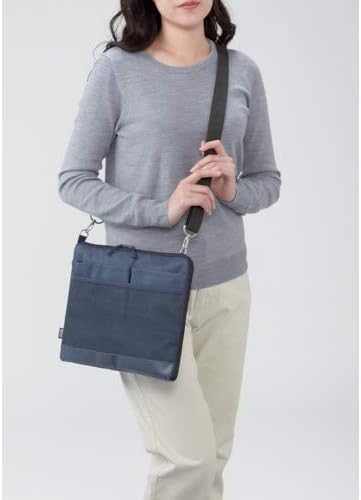 LIHIT LAB Laptop Sleeve, Water & Stain Repellent, Horizontal, 13.4" x 9.8", Black (A7681-24)