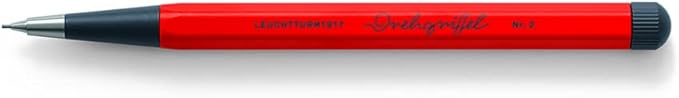 LEUCHTTURM1917 - Drehgriffel Mechanical Pencil - Refillable Writing Stylus with 0.7 mm HB Graphite Lead (Red)