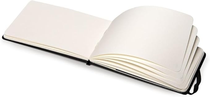 Moleskine Art Watercolor Album, Hard Cover, Pocket (3.5" x 5.5") Plain/Blank, Black, 60 Pages