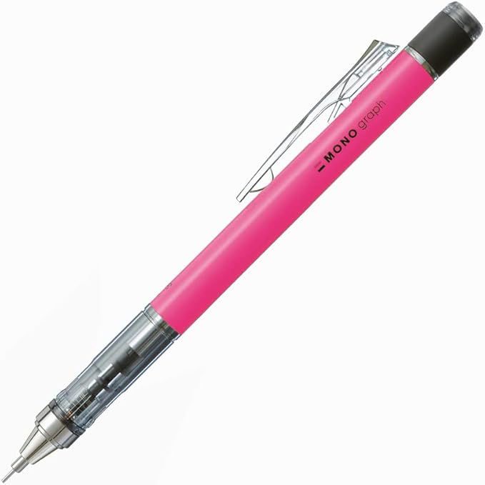 Tombow Mechanical Pencil, Monograph 0.5mm, Neon Pink (DPA-134F)