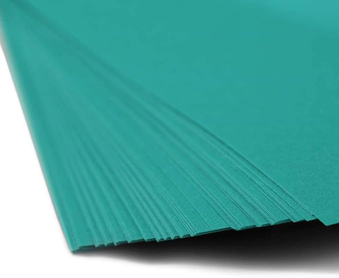 JAM PAPER Colored 24lb Paper - 90 gsm - 8.5 x 11 - Sea Blue Recycled - 50 Sheets/Pack