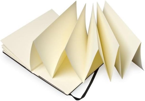Moleskine Art Japanese Album, Hard Cover, Large (5" x 8.25") Plain/Blank, Black, 48 Pages