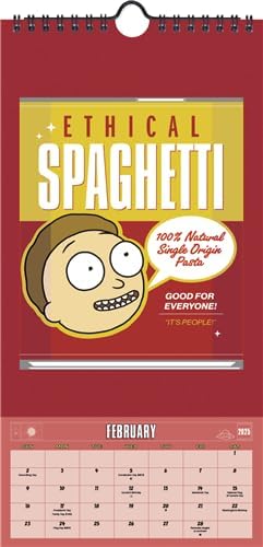 Rick and Morty Calendar 2025 - Deluxe 2025 Rick and Morty Mini Poster Calendar Bundle with Over 100 Calendar Stickers (Cartoon Network Gifts, Office Supplies)