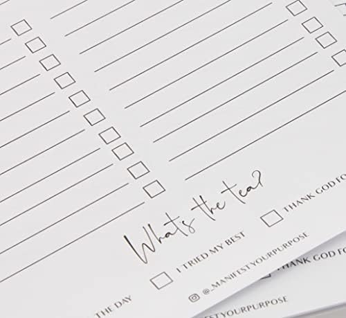 Productive AF Notepad, Daily Planner, Simple Pink Notepad, Organizer, To - Do Lists, Size A5, Undated Planner (50 Sheets),