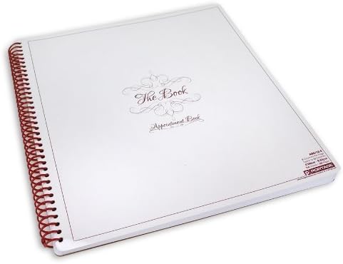 Notebook Planner, 6 Column Appointment Book – Large 12.75" x 13.5" Undated 2024 Planner, Daily & Hourly Planner in 15 Minute Increments – Spiral Notebook Organizer for Scheduling Appointments (6 Column)