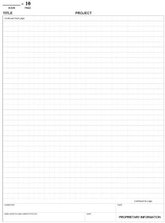 BookFactory Lab Notebook - 168 Pages (.25" Grid Format) 8" x 10" Green Cover Section Sewn Hardbound Laboratory Notebook (LIRPE-168-SGR-A-LGT1)