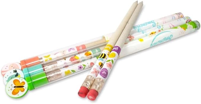 Spring Smencils (2 Pack) - HB #2 Patented Gourmet Scented Pencils, 5 Count, Gifts for Kids, School Supplies, Classroom Rewards, Easter day