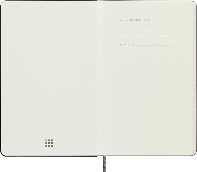 Moleskine Classic Weekly Undated Planner, Hard Cover, Large (5" x 8.25"), Black, 288 pages