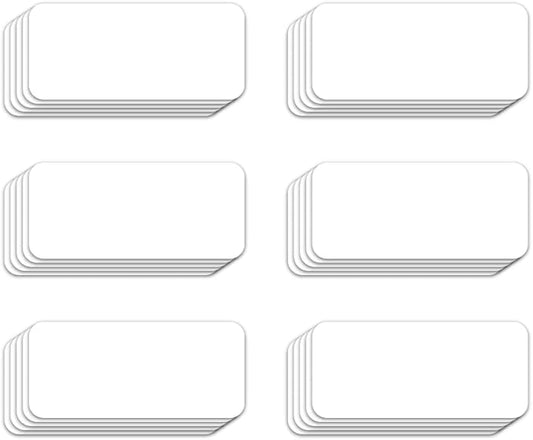 Dry Erase Magnetic Label White Colored 2 x 4.5 inch