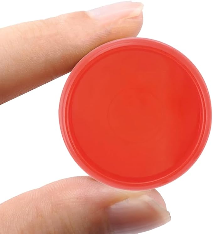 100PCS Discbound Notebook Accessories Expansion Planner Discs Binder Rings Loose-Leaf Plastic Book Binding Disc(Red,1.25"(32 mm)