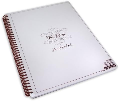Notebook Planner, 5 Column Appointment Book – Large 10" x 13.5" Undated 2024 Planner, Daily & Hourly Planner in 15 Minute Increments – Spiral Notebook Organizer for Scheduling Appointments (5 Columns)