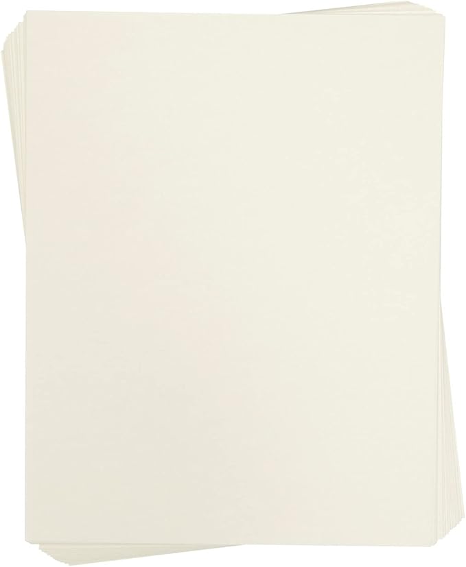 96 Sheets Parchment Paper for Certificates, Resumes, Diplomas - 90 GSM Textured Stationary, Printer-Friendly - Diploma Certificate Papers for Printing 8.5x11 inch