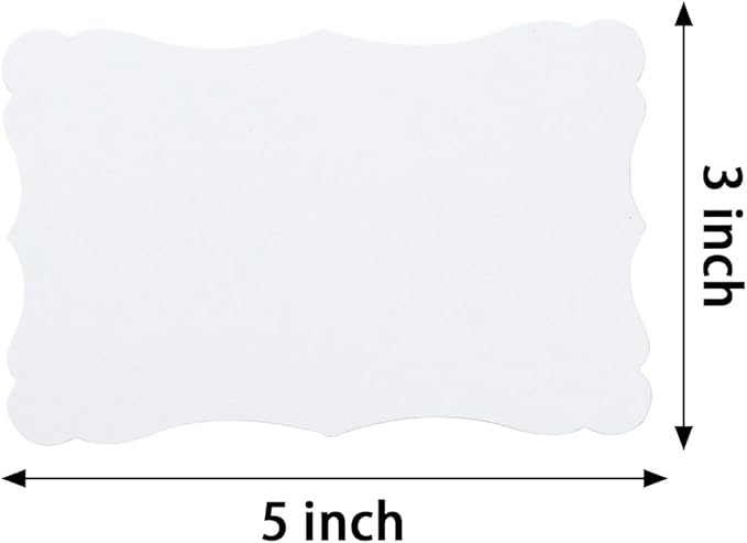 120 Pieces Small Mini Business Cards Vintage Assorted Colors Blank Note Cards Gift Word Card for Business Cards, Gift Cards (White, 3 x 5 inches)