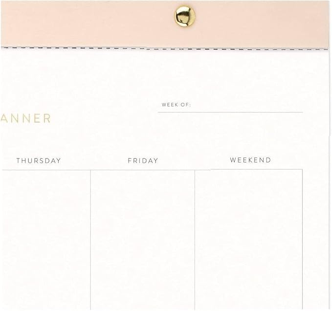 Sugar Paper Essentials Undated Weekly Planning Pad, 8.5" x 10.5"