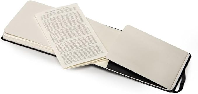 Moleskine Art Watercolor Album, Hard Cover, Pocket (3.5" x 5.5") Plain/Blank, Black, 60 Pages