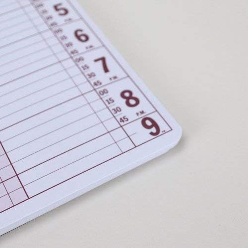 Notebook Planner, Appointment Book –5" x 13.5" Large Undated 2024 Planner, Daily & Hourly Planner – Spiral Notebook Organizer for Scheduling Appointments (2 Columns)