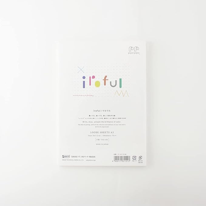 iroful 75 gsm Loose Sheet, 8.27" x 5.85", 100 Sheets/Pack, 5mm Dot Grid, White, 1 pack (PI-A5P-D5W)
