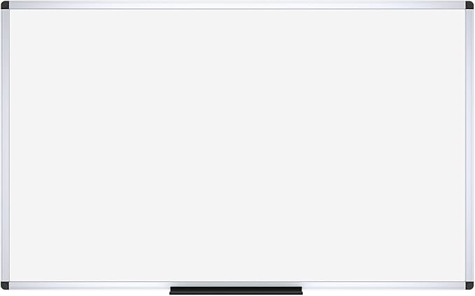 VIZ-PRO Dry Erase Board/Magnetic Whiteboard, 8' x 4', Pack of 2, Silver Aluminum Frame