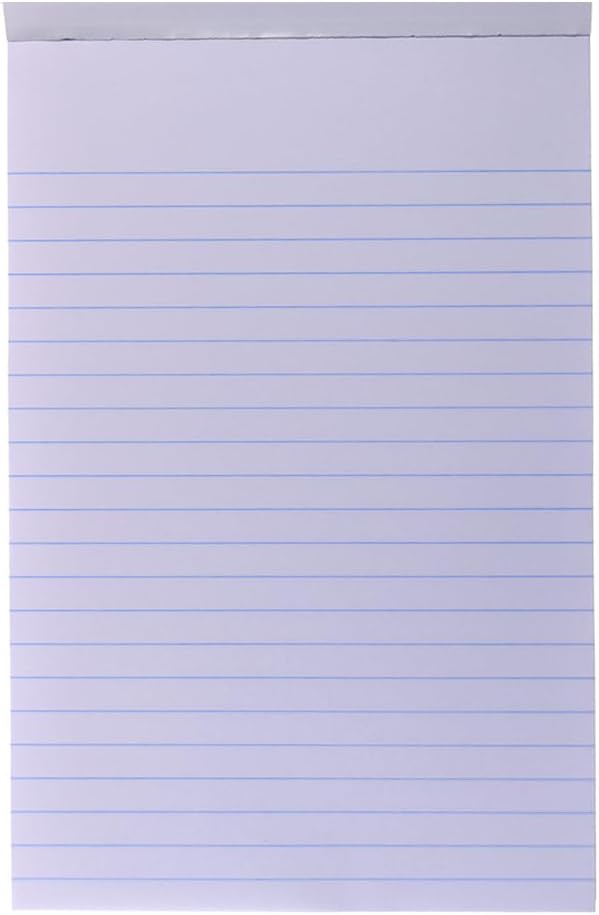 Top Flight Writing Tablet, White, 100 Sheets