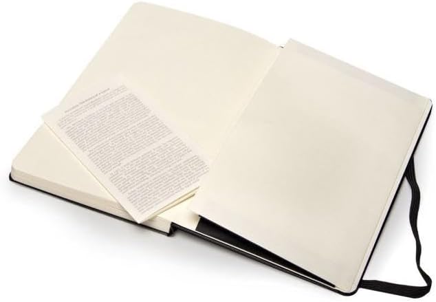 Moleskine Art Music Notebook, Hard Cover, Large (5" x 8.25") Pentagram, Black, 192 Pages