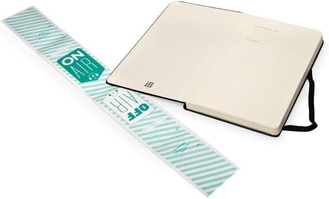 Moleskine Art Music Notebook, Hard Cover, Large (5" x 8.25") Pentagram, Black, 192 Pages